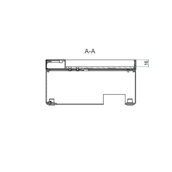 Produktbild UBD 212 162  -  Schwerlast-Unterflur-Bodendose UBD 210 inkl. Deckel mit Kante, geschlossen, 16mm Vertiefung und 1 Bürstenauslass